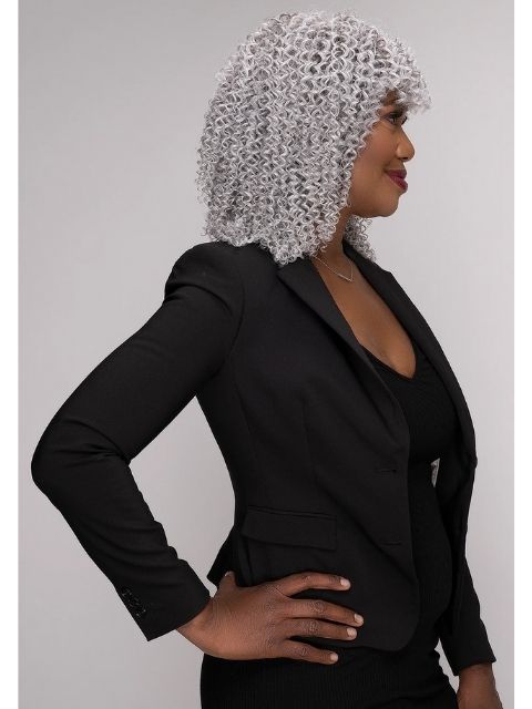 Femi Collection Ms. Granny Human Hair Blend  Weave-BOHEMIAN"
