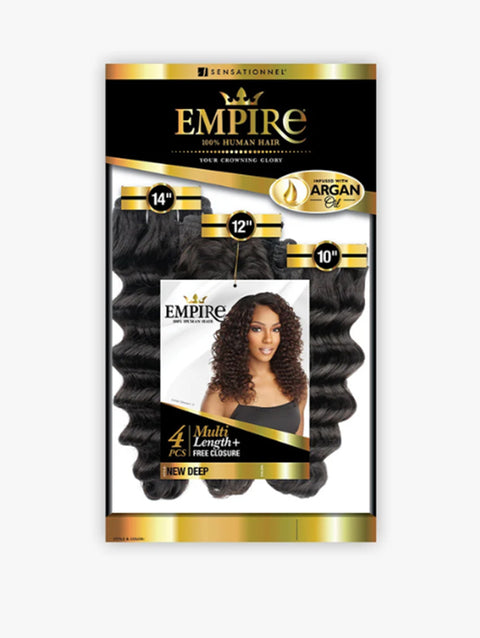 Sensationnel Empire Collection 100% Human Hair MULTI NEW DEEP Weave 4pc