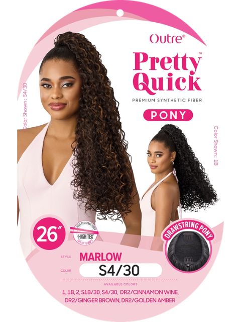 Outre Pretty Quick-Pony Drawstring MARLOW" Ponytail