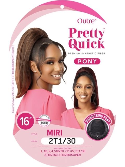 Outre Pretty Quick-Pony Drawstring MIRI Ponytail