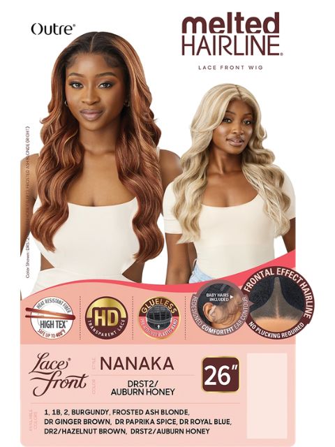 Outre Melted Hairline Premium Synthetic Glueless HD NANAKA"  Lace Front Wig