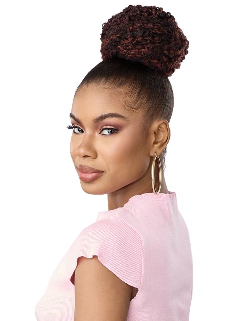 Outre Pretty Quick Premium Synthetic Bun - NATURAL CURLY BUN