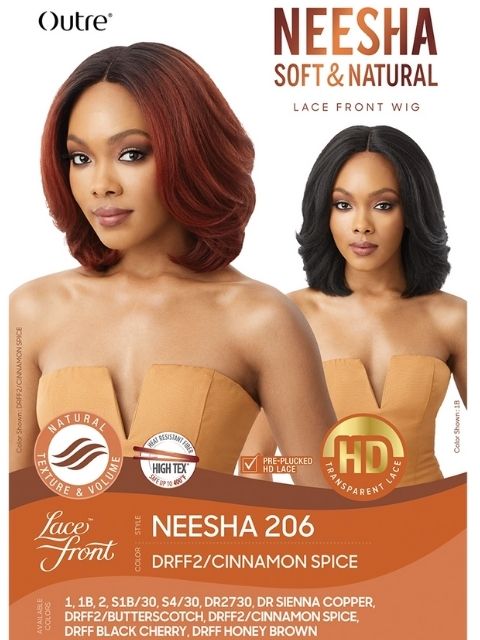 Outre Premium Soft and Natural NEESHA 206 Lace Front Wig