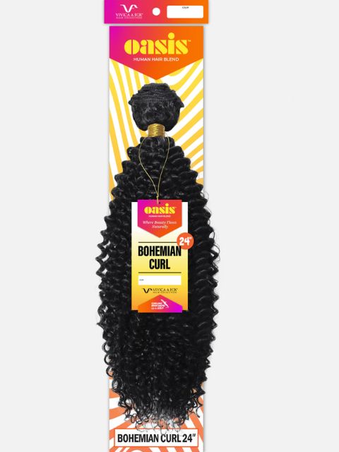 Vivica A Fox Oasis 100% Human Hair Blend Bulk OASIS BOHEMIAN CURL 24