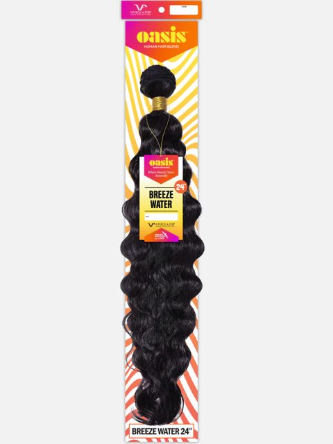 Vivica A Fox Oasis 100% Human Hair Blend Bulk OASIS BREEZE WATER 24