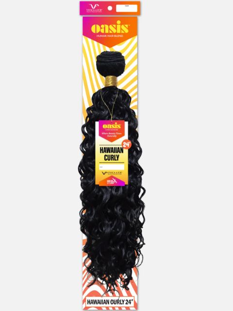 Vivica A Fox Oasis Human Hair Blend Bulk OASIS HAWAIIAN CURL 24"