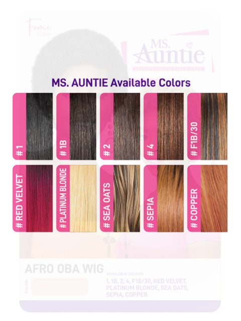 Femi Collection Ms Auntie Premium Synthetic Wig - AFRO OBA WIG