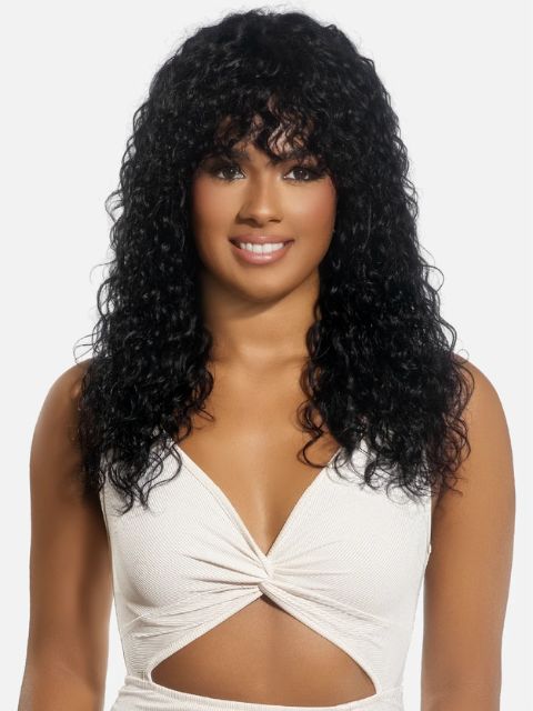 Vivica A Fox Black Rose 100% Human Hair OCEAN" Full Wig