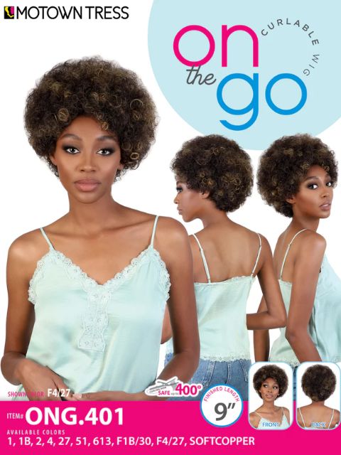 Motown Tress Curlable On The Go Wig -ONG.401
