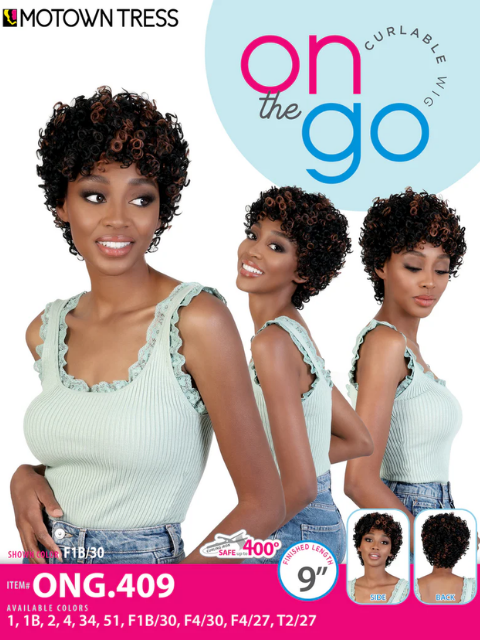 Motown Tress Curlable On The Go Wig -ONG.409