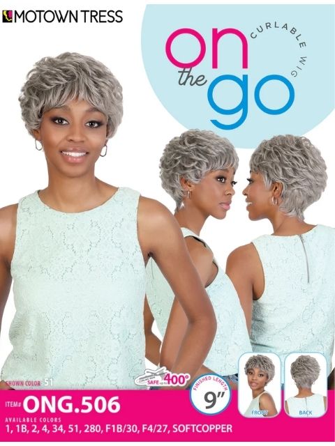 Motown Tress Curlable On The Go Wig ONG.506"