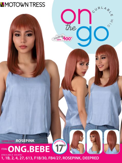 Motown Tress Curlable On The Go Wig ONG.BEBE"