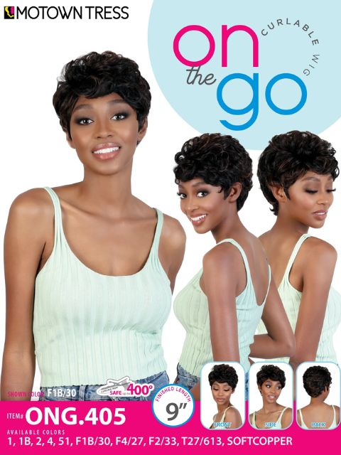 Motown Tress Curlable On The Go Wig -ONG.405