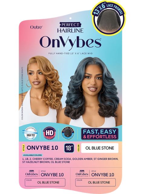 Outre Perfect Hairline OnVybes Fully Hand-Tied 13X6 Glueless ONVYBE 10" HD Lace Front Wig