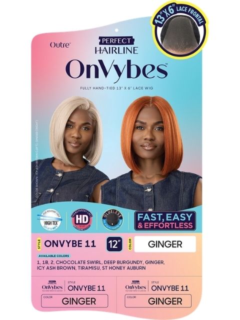 Outre Perfect Hairline OnVybes Fully Hand-Tied 13X6 Glueless ONVYBE 11" HD Lace Front Wig