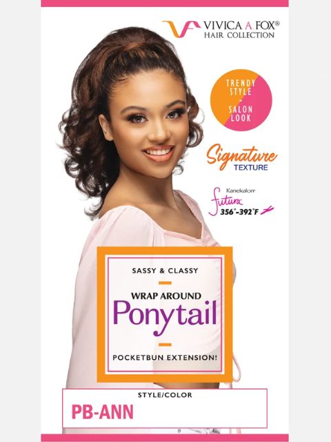 Vivica A Fox Pocket Bun Extension Drawstring PB-ANN" Ponytail
