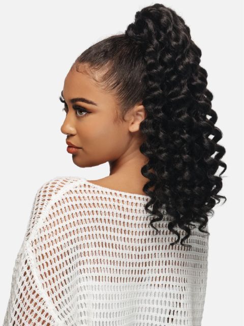 Vivica A Fox Pocket Bun Extension PB-CLEO" Drawstring Ponytail