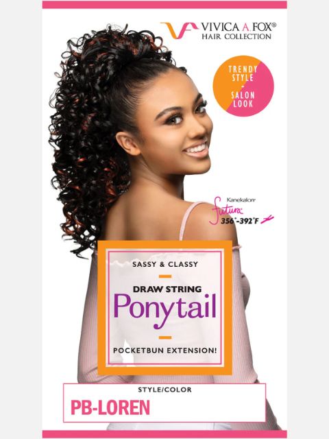 Vivica A Fox Pocket Bun Extension Drawstring B-LOREN" Ponytail