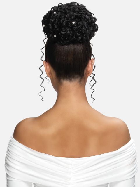 Vivica A Fox Pocket Bun Extension Drawstring  PB-LOVE" Ponytail