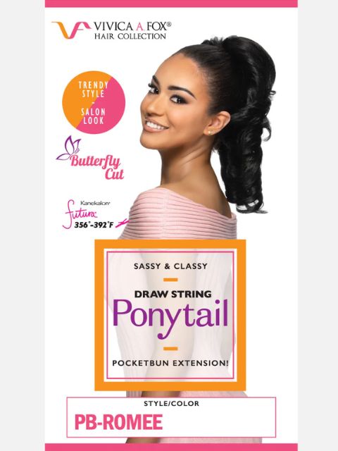 Vivica A Fox Pocket Bun Extension Drawstring  PB-ROMEE" Ponytail