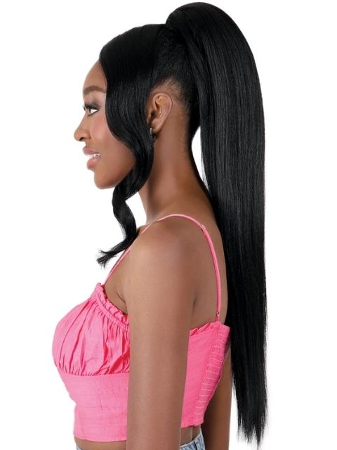 Motown Tress Ponydo Hand-Tied Lace Pony with Bang Ponytail - PDH.JOY01