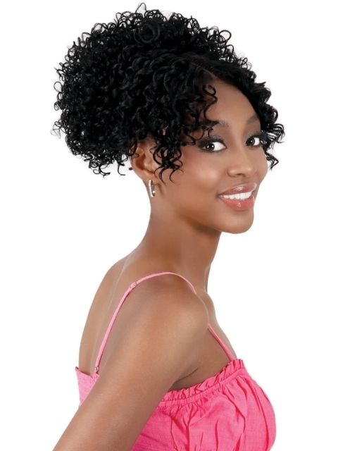 Motown Tress Ponydo Hand-Tied Lace Pony with Bang Ponytail - PDH.JOY03