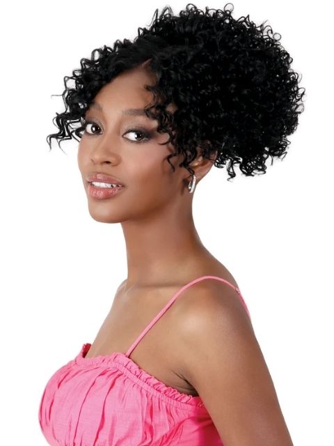 Motown Tress Ponydo Hand-Tied Lace Pony with Bang Ponytail - PDH.JOY03