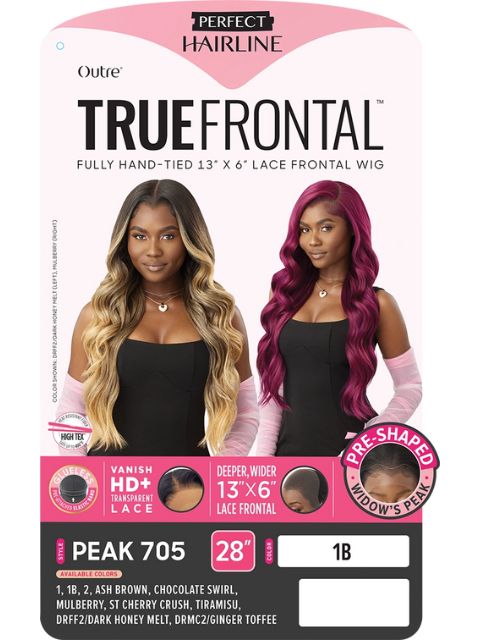 Outre Perfect Hairline TrueFrontal Fully Hand-Tied 13X6  Lace Front Wig  - PEAK705