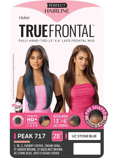 Outre Perfect Hairline TrueFrontal Fully Hand-Tied 13X6   PEAK 717" Lace Front Wig