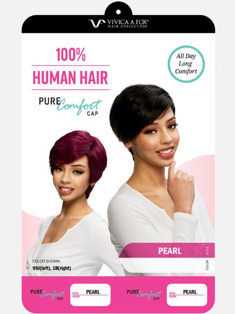 Vivica A Fox 100% Human Hair Pure Comfort Cap Wig - PEARL