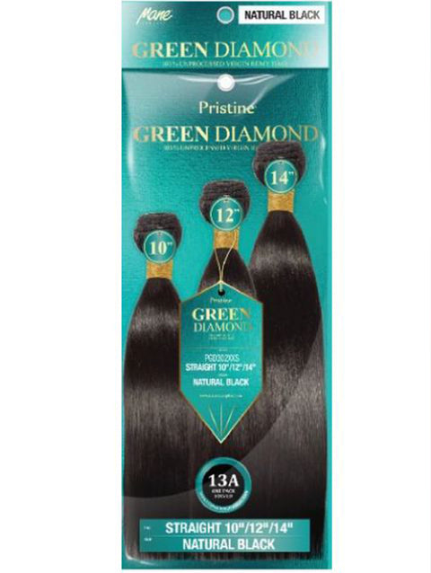 Mane Concept Pristine Green Diamond 100% Human Hair - (PGD302XXS-XXL) STRAIGHT"