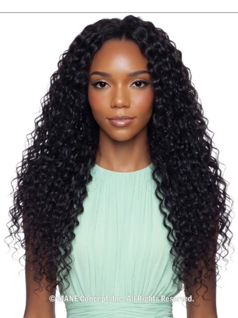 Mane Concept Pristine Green Diamond 100% Human Hair  HAWAIIAN CURL" (PGD307XXS-XXL)