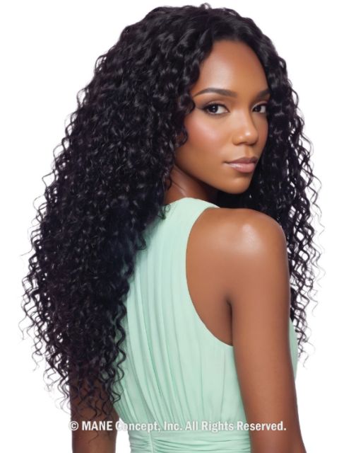 Mane Concept Pristine Green Diamond 100% Human Hair  HAWAIIAN CURL" (PGD307XXS-XXL)