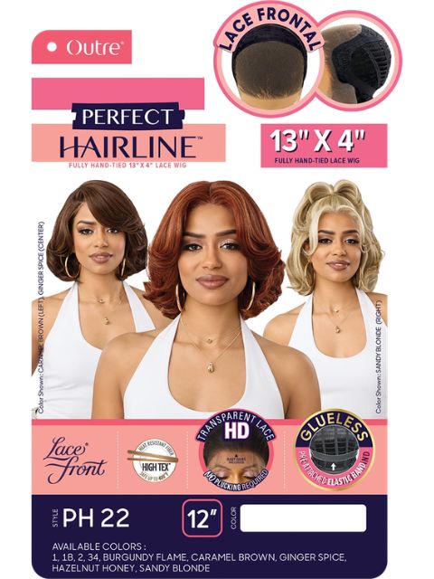 Outre Perfect Hairline Fully Hand-Tied 13X6 Glueless PH 22" HD Lace Front Wig