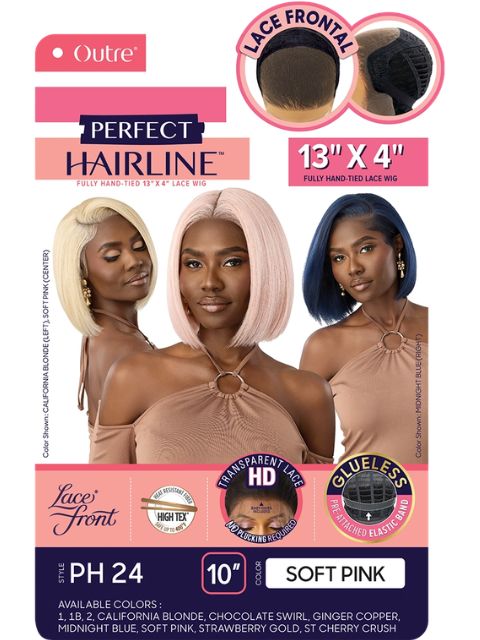 Outre Perfect Hairline Fully Hand-Tied 13X6 Glueless PH 24" HD Lace Front Wig