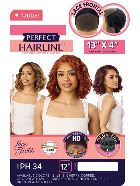 Outre Perfect Hairline Fully Hand-Tied 13X4 Glueless HD PH 34" Lace Front Wig