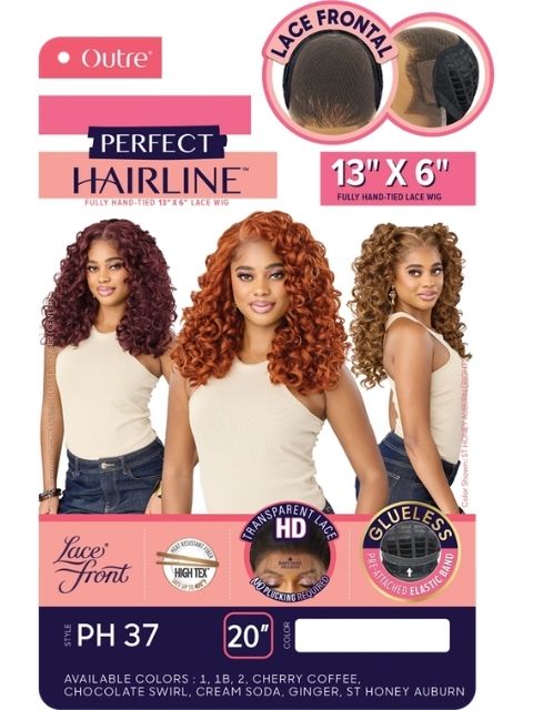 Outre Perfect Hairline Fully Hand-Tied 13X4 Glueless HD Lace Front Wig-PH 37