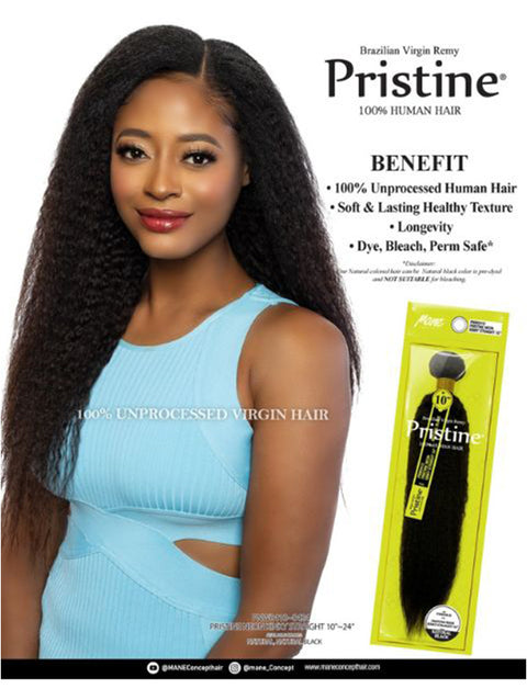 Mane Concept Pristine Neon 100% Human Hair -  KNKY STRAIGHT (PNW0410-0424)