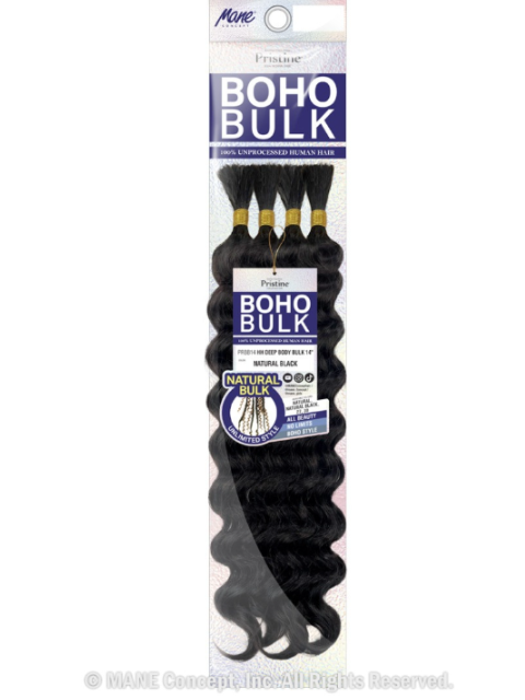 Mane Concept 100% Unprocessed Human Hair Boho Bulk DEEP BODY BULK 14" and 18"