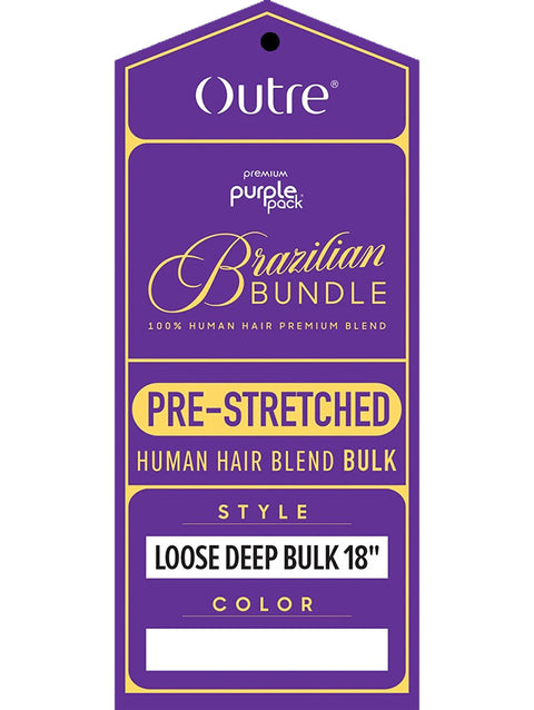 Outre Premium Purple Brazilian Bundle PRE-STRETCHED LOOSE DEEP BULK