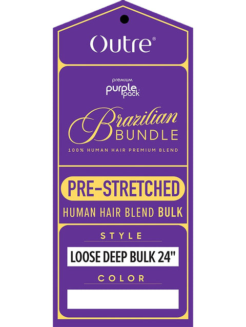 Outre Premium Purple Brazilian Bundle PRE-STRETCHED LOOSE DEEP BULK