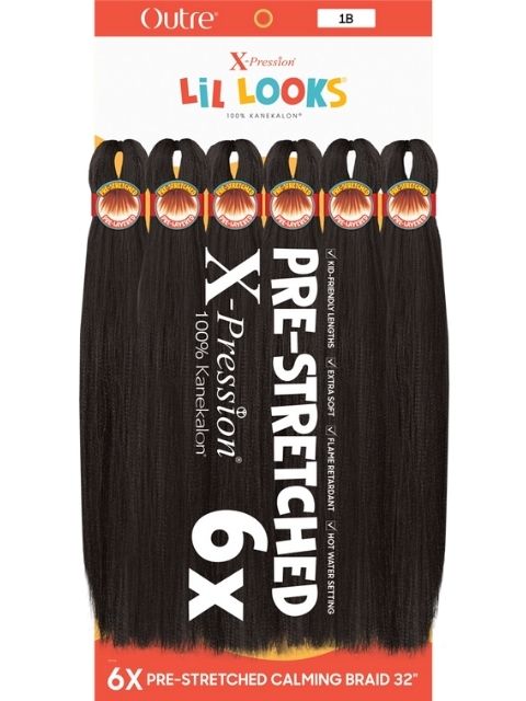 [VALUE PACK] Outre X-Pression Lil Looks  6X PRE-STRETCHED CALMING BRAID 32" Braid- 10PCS