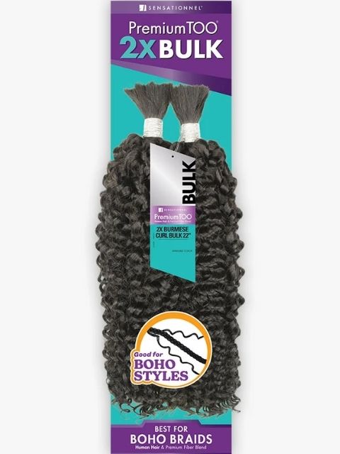 Sensationnel Premium Too Human Blend 2X BURMESE CURL BULK" Braid