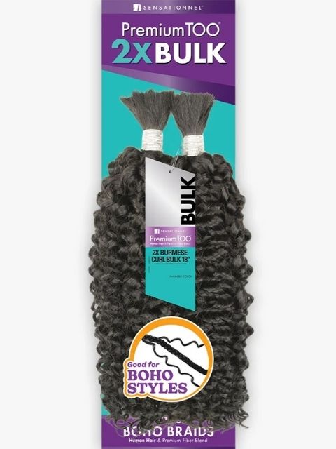 Sensationnel Premium Too Human Blend 2X BURMESE CURL BULK" Braid