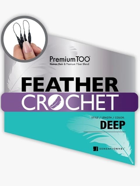 Sensationnel PremiumTOO Human Hair Blend Feather DEEP" Crochet Braid