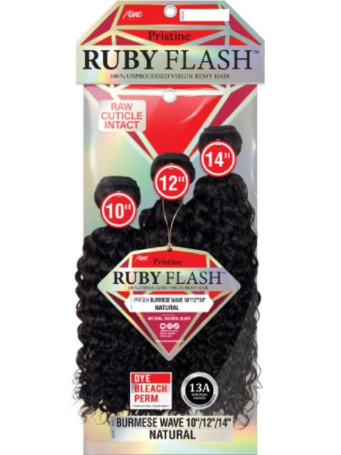 Mane Concept Pristine Ruby Flash 100% Virgin Human Hair- BURMESE WAVE" (PRF304)