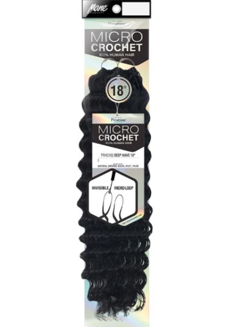 Mane Concept Micro Crochet 100% Human Hair-DEEP WAVE 18" PRHC102