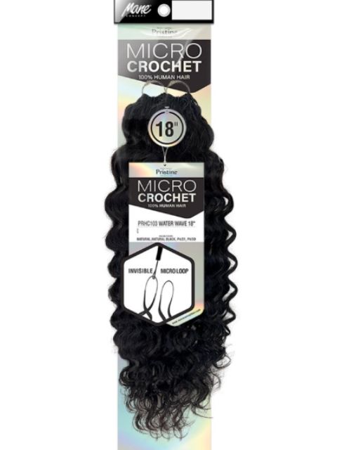 Mane Concept Micro Crochet 100% Human Hai-WATER WAVE 18" PRHC103