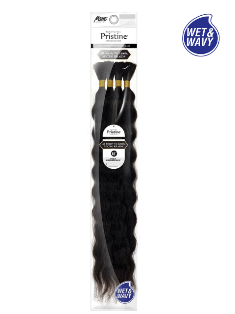 Mane Concept Pristine 100% Unprocessed Human Hair Wet&Wavy French Super Bulk  (PWFB)