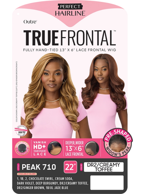 Outre Perfect Hairline TrueFrontal Fully Hand-Tied 13X6  Lace Front Wig  - PEAK 710